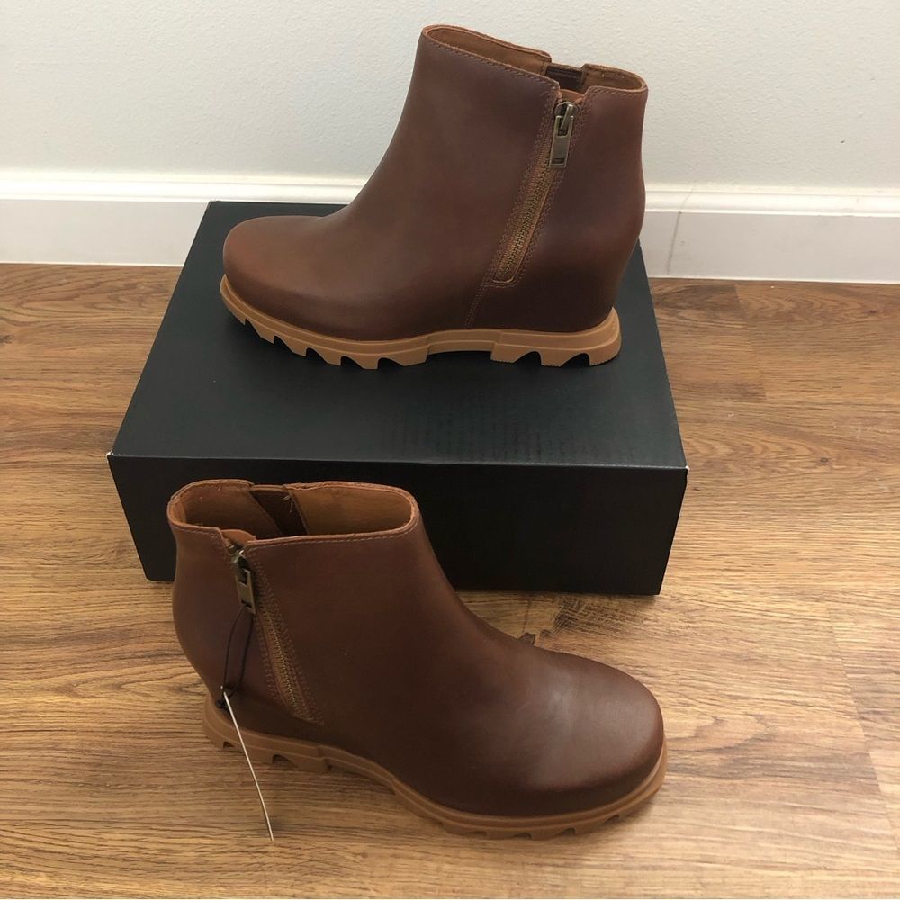 COPY - SOREL Joan of arctic leather wedge boots booties shoes sz 9 women’s new …